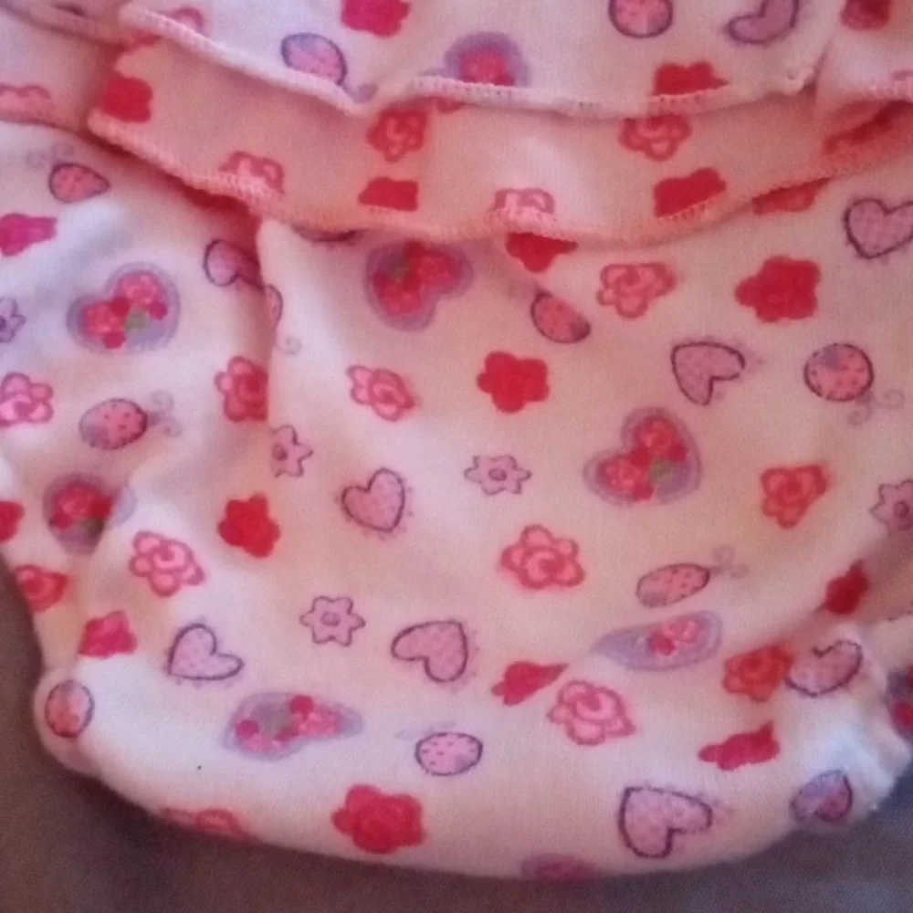 4/$20 Baby Girl 3-6 Months Ruffled Bloomers Diaper Cover
